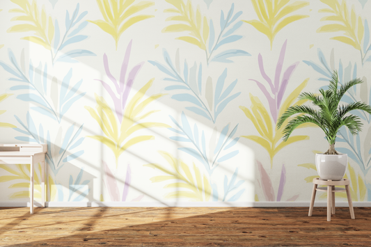 Soft Pastel Botanical Pattern
