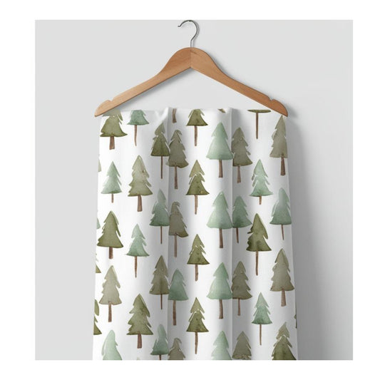 Whimsical Water color Pine Tree Pattern