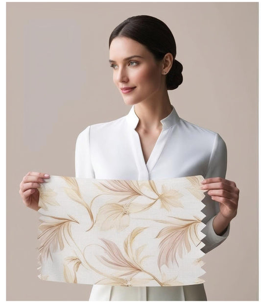Elegant Floral Fabric Sample