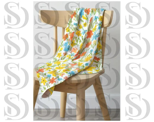 Happy summer flower Fabric