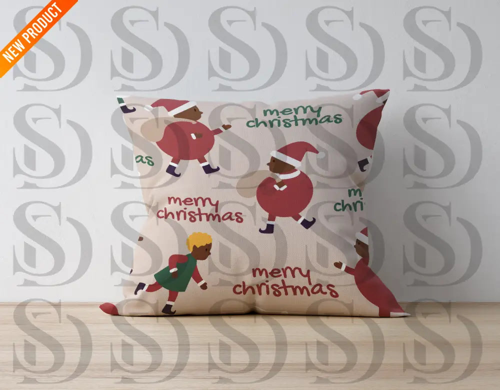 Merry Christmas Kids Characters Pattern Seamless Pattern