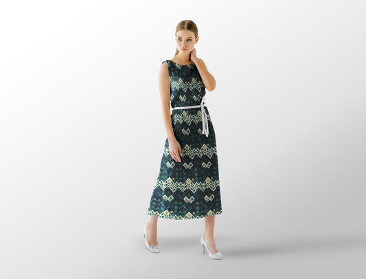 Geometric Green-Inspired Pattern