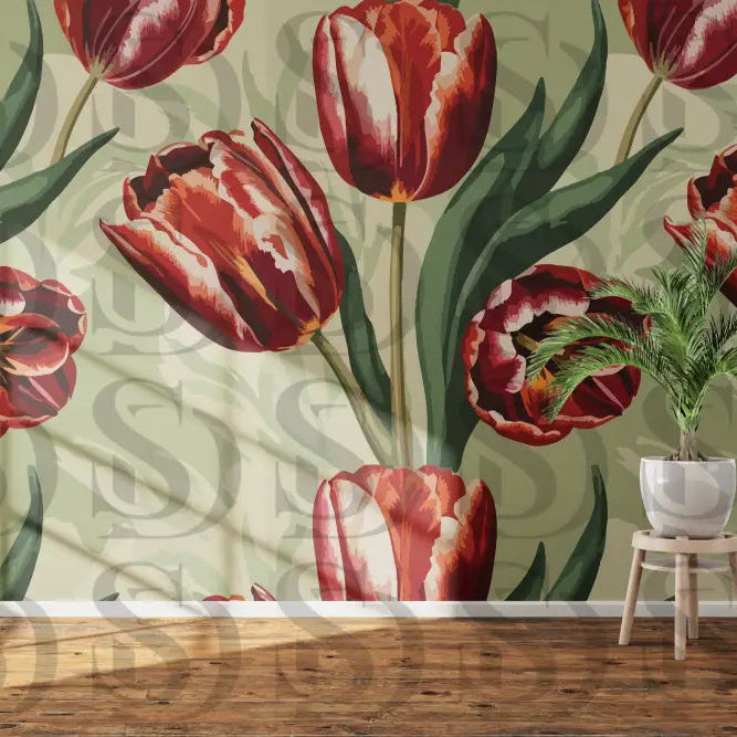 Timeless Tulip Elegance Fabric