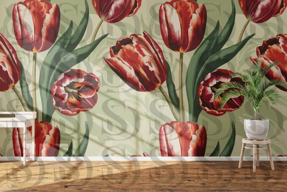 Timeless Tulip Elegance Fabric