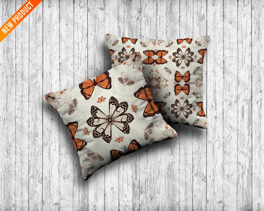 Vintage Monarch Butterfly Seamless Pattern Tile Digital Pattern