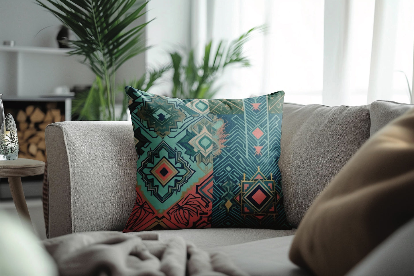 Modern Geometry Throw Pattern