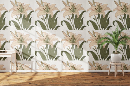 Elegant Lily Botanical Illustration