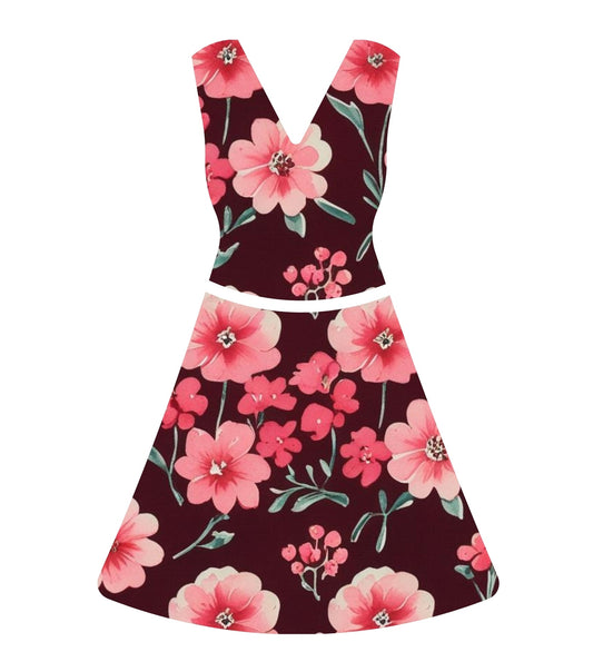 flower in dark red