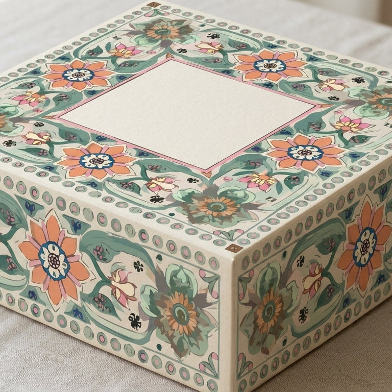 Mughal Blossom Wedding Card Frame
