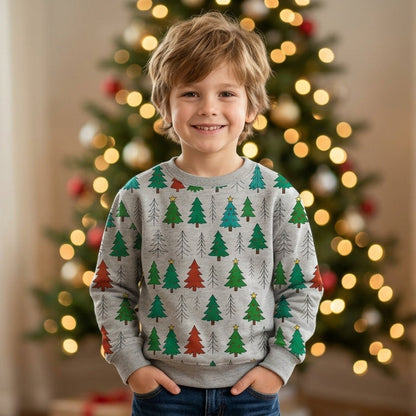 Hand-Drawn Christmas Trees Pattern