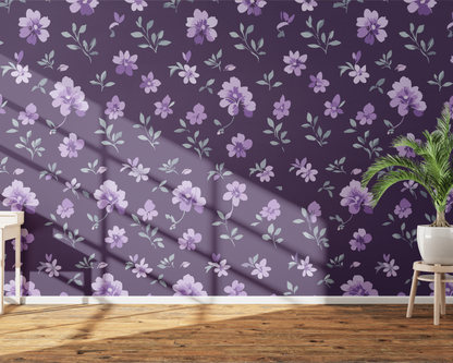 Elegant Purple Floral Pattern