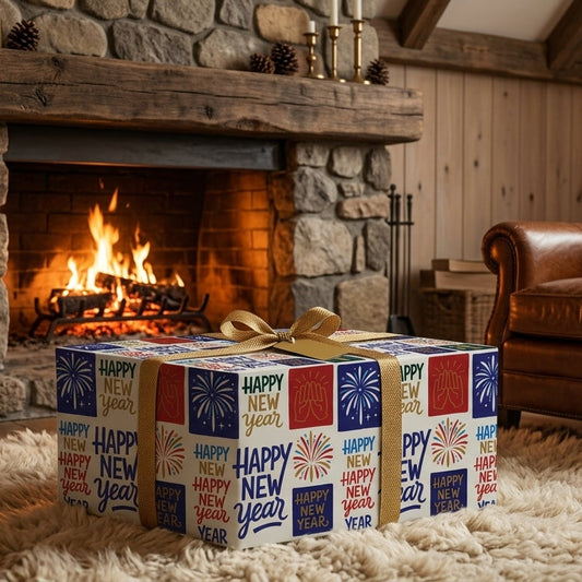 Happy New Year 2026 Celebration Pattern - Colorful, Fun Design