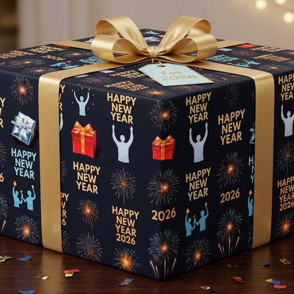 New Year 2026 Celebration Gifts Pattern