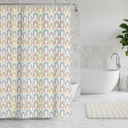 Pastel Islamic Archway Seamless Pattern