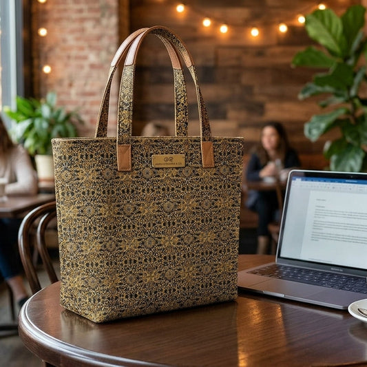 Royal Black & Gold Ornamental Seamless Pattern