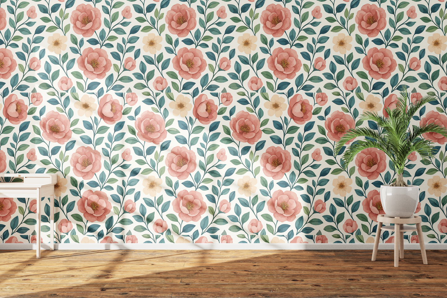 Vintage Floral Accent Patter
