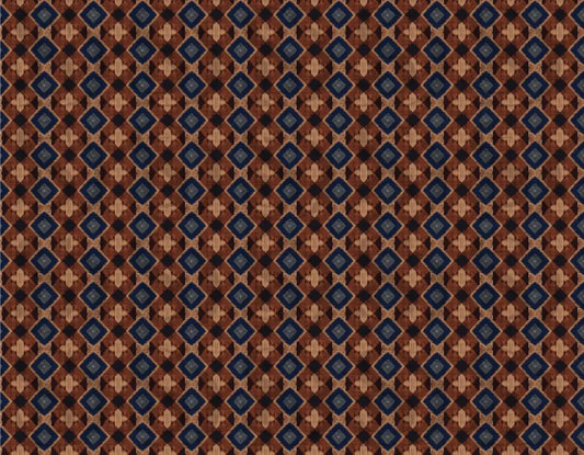 Brown Geometric Patterned Textile Digital Desing