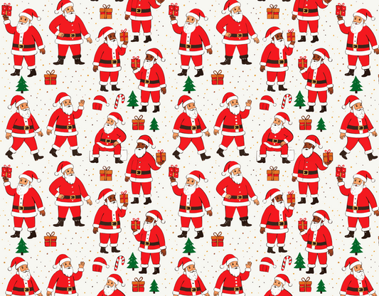 Jolly Santa Christmas Pattern