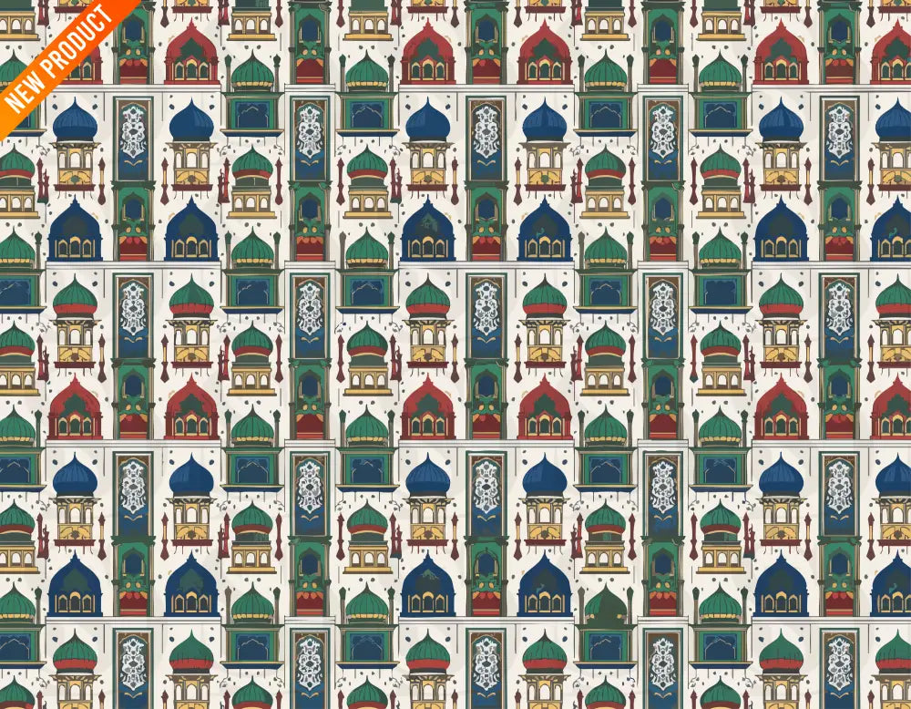 Exquisite Arabian Heritage Digital Paper Seamless Pattern