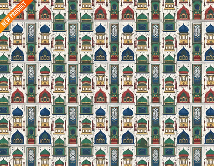 Exquisite Arabian Heritage Digital Paper Seamless Pattern