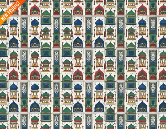 Exquisite Arabian Heritage Digital Paper Seamless Pattern