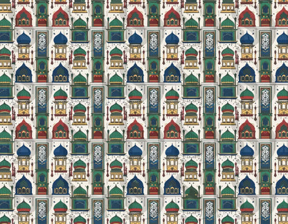 Exquisite Arabian Heritage Digital Paper Seamless Pattern