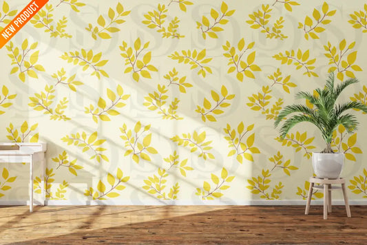 Golden Leaf Harmony Digital design