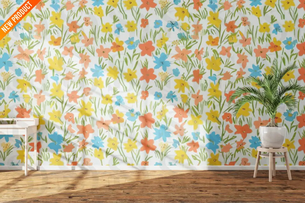 Happy summer flower Fabric
