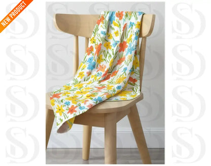 Happy summer flower Fabric