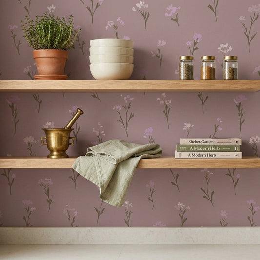 Muted Lavender Wildflower Elegance