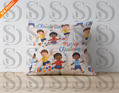 Kids Merry Christmas Playful Pattern Seamless Pattern
