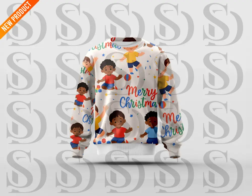 Kids Merry Christmas Playful Pattern Seamless Pattern