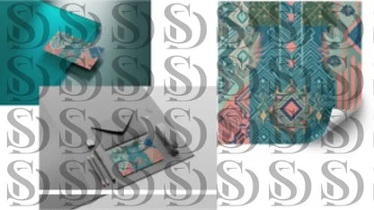 Close up view of modern tribal geometric seamless pattern details