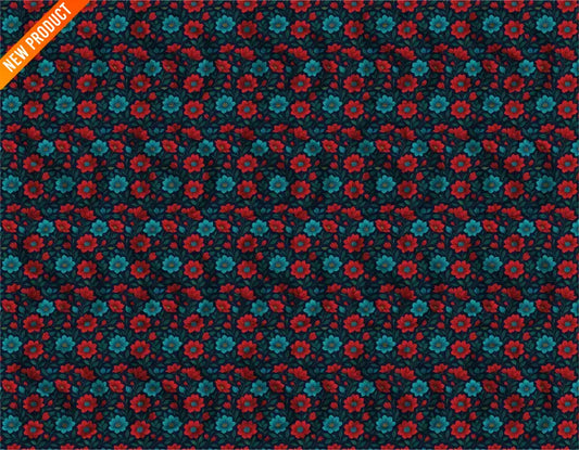Midnight Bloom Floral Seamless Pattern Seamless Pattern