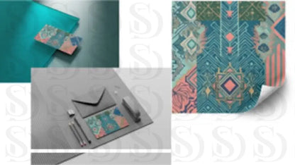 Modern Geometry Throw Pattern Fabric