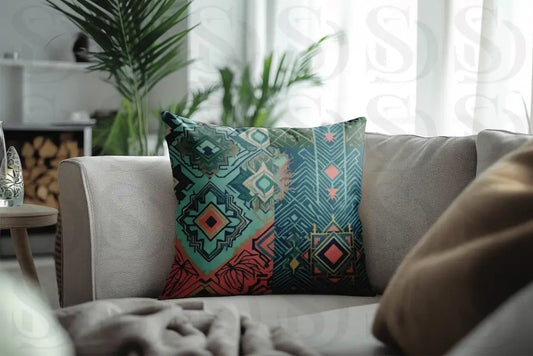Modern Geometry Throw Pattern Fabric