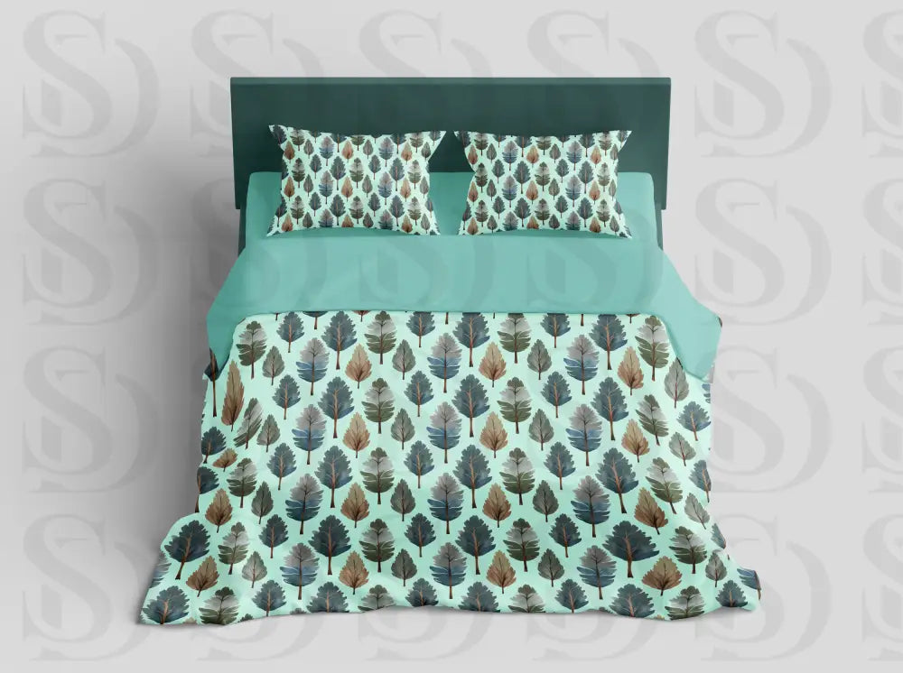 Modern Leaf Harmony: Nature-Inspired Pattern Fabric