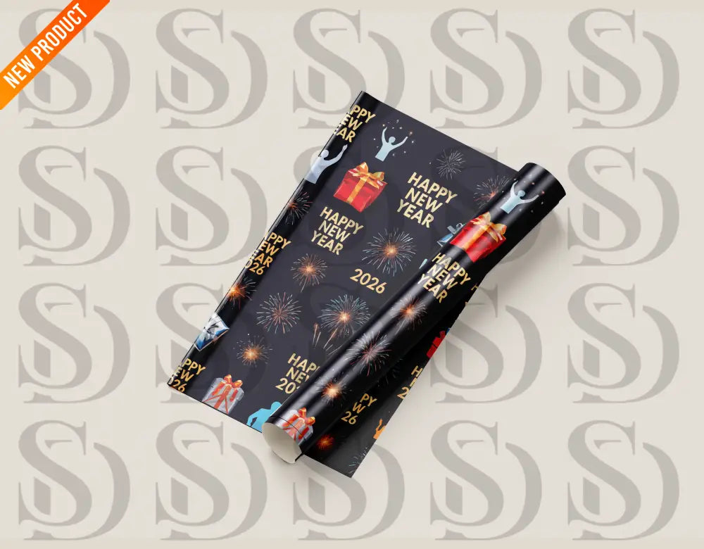 New Year 2026 Celebration Gifts Pattern Seamless Pattern