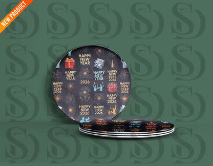 New Year 2026 Celebration Gifts Pattern Seamless Pattern