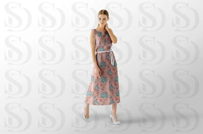 Pastel Spring Floral Pattern Fabric