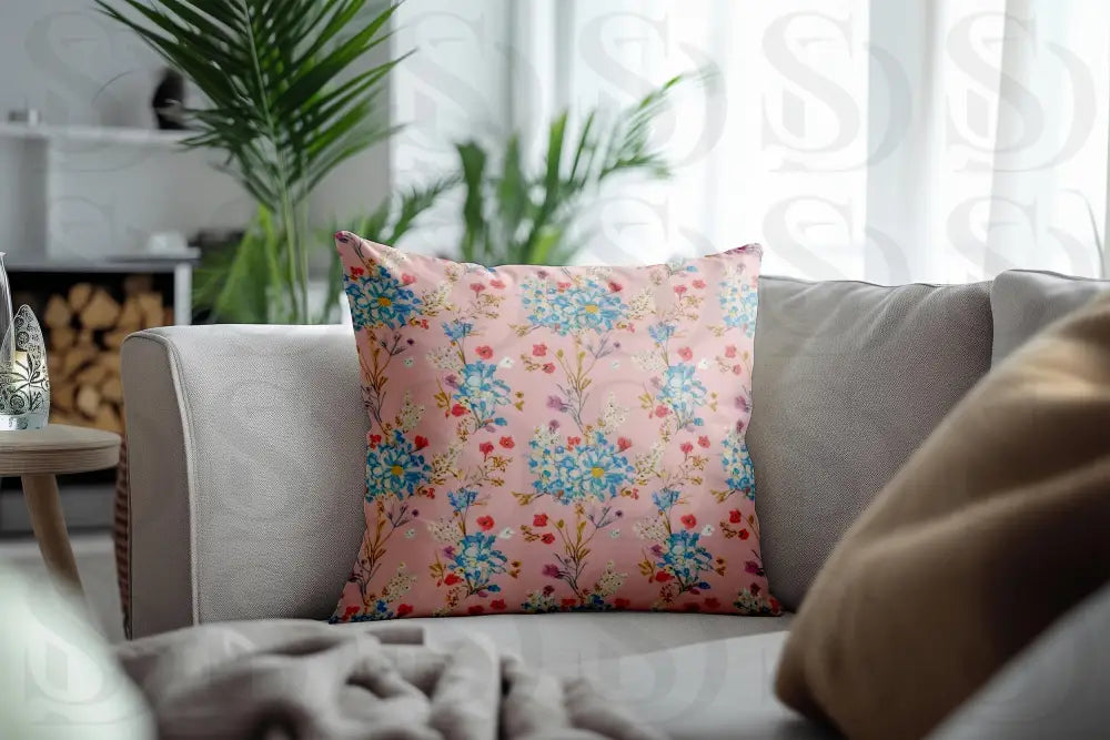 Pastel Spring Floral Pattern Fabric