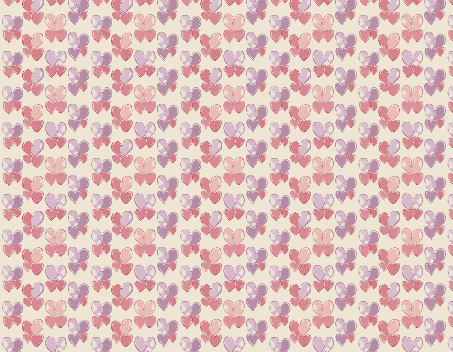 pastel heart seamless pattern design