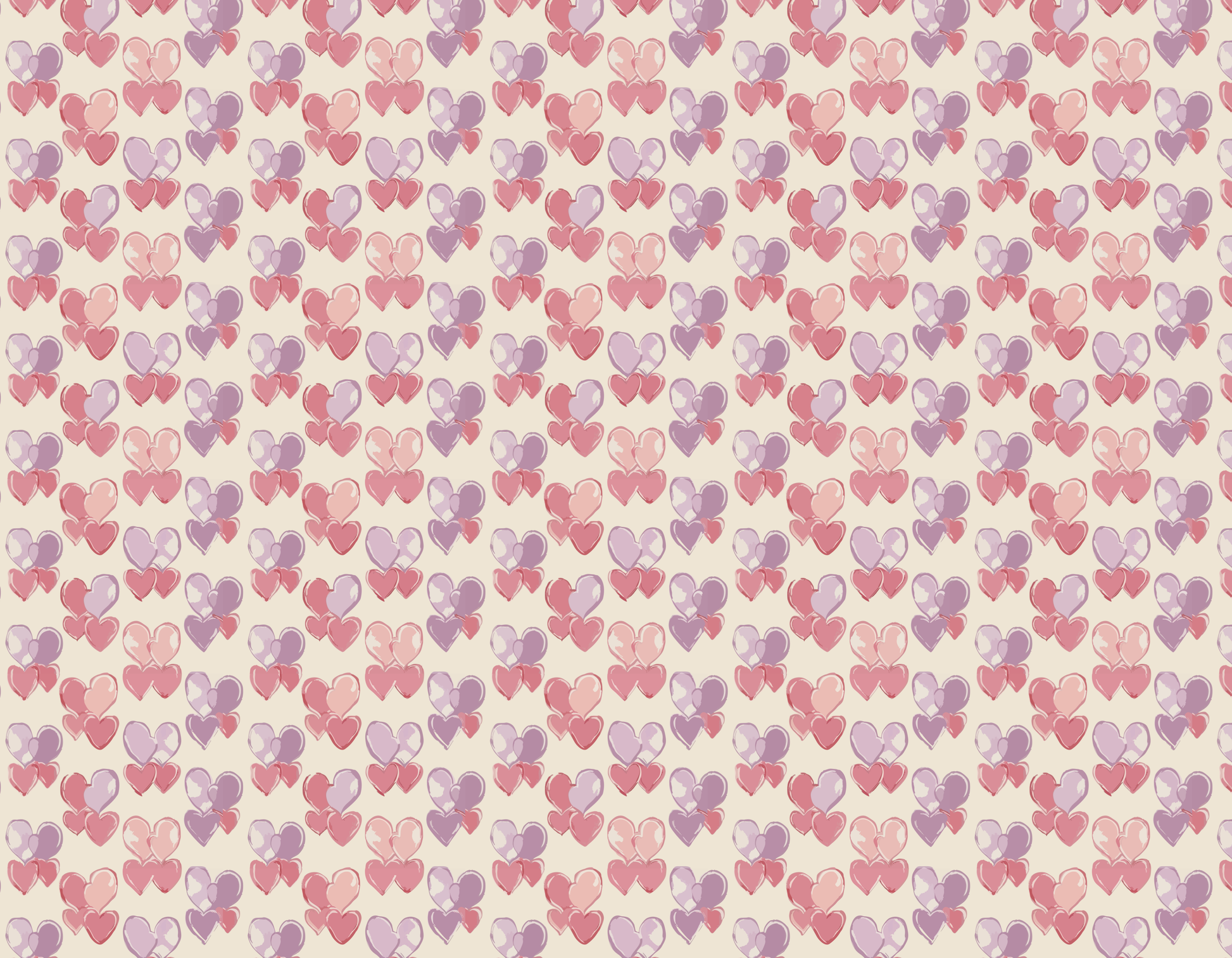 pastel heart seamless pattern design