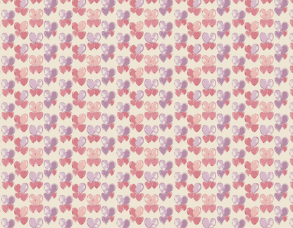 pastel heart seamless pattern design
