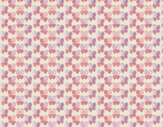 pastel heart seamless pattern design
