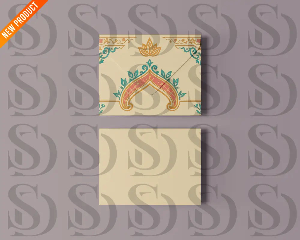 Royal Mughal Wedding Card Frame Digital Artwork