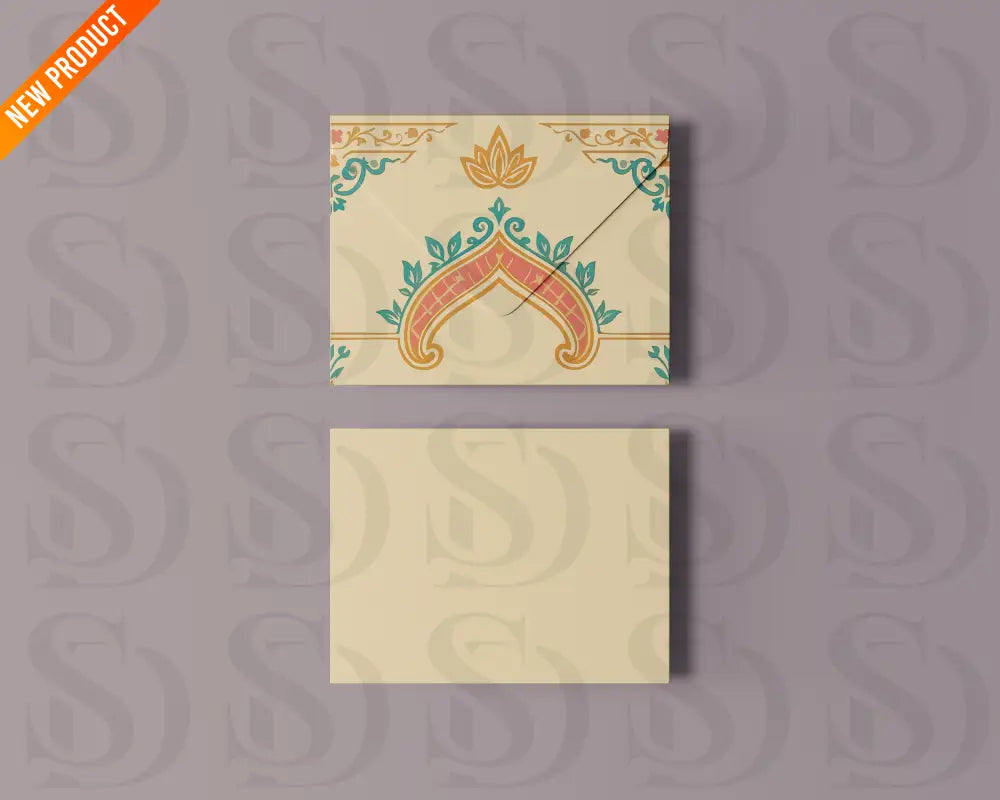 Royal Mughal Wedding Card Frame Digital Artwork