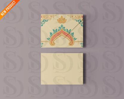 Royal Mughal Wedding Card Frame Digital Artwork