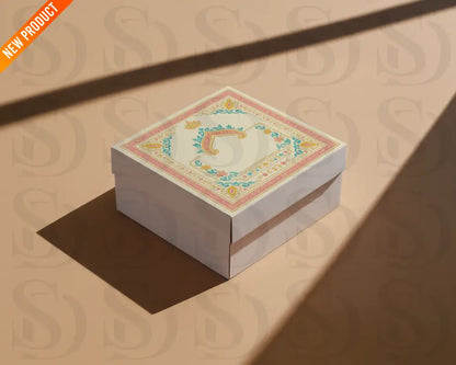 Royal Mughal Wedding Card Frame Digital Artwork