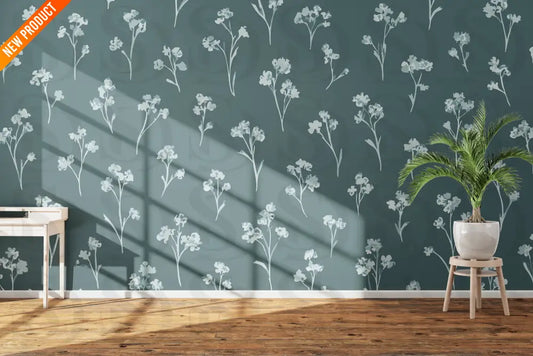 Serene Floral Accent pattern Digital design